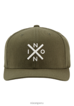 accesorios educacion fisica Nixon cambiar gorra flexfit oliva/gris pardo 86XRT413 - Image 3