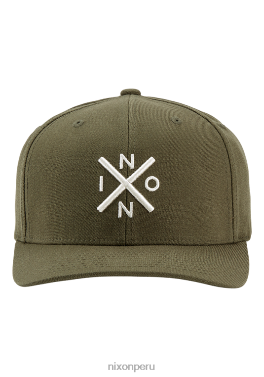 accesorios educacion fisica Nixon cambiar gorra flexfit oliva/gris pardo 86XRT413 - Image 3
