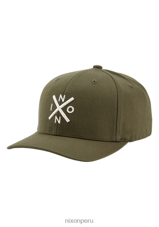 accesorios educacion fisica Nixon cambiar gorra flexfit oliva/gris pardo 86XRT413 - Image 1