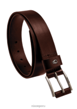 accesorios educacion fisica Nixon cinturón de cuero americano marron oscuro 86XRT558 - Image 2