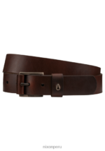 accesorios educacion fisica Nixon cinturón de cuero americano marron oscuro 86XRT558