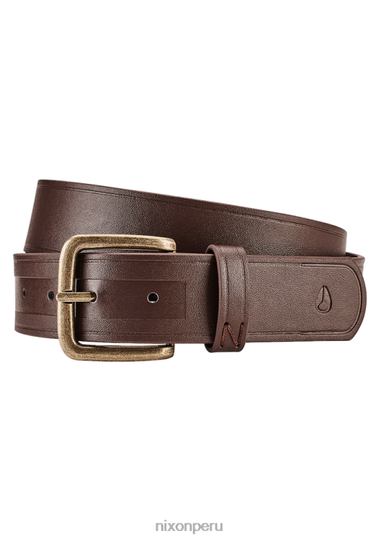 accesorios educacion fisica Nixon cinturón vegano de adn marrón/dorado 86XRT556 - Image 1