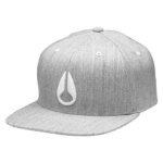 accesorios educacion fisica Nixon gorra de ajuste atlético flexfit profundo gris jaspeado/blanco 86XRT394