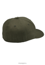 accesorios educacion fisica Nixon gorra de ajuste atlético flexfit profundo oliva oscuro 86XRT400 - Image 2