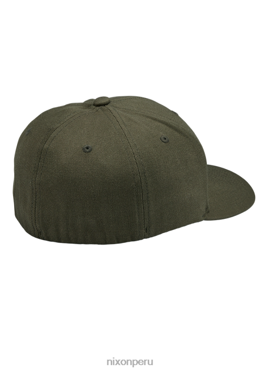accesorios educacion fisica Nixon gorra de ajuste atlético flexfit profundo oliva oscuro 86XRT400 - Image 2