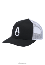 accesorios educacion fisica Nixon gorra de camionero con icono blanco negro 86XRT446