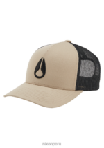 accesorios educacion fisica Nixon gorra de camionero con icono caqui/negro 86XRT444