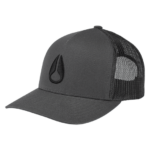 accesorios educacion fisica Nixon gorra de camionero con icono carbón/negro 86XRT442