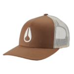 accesorios educacion fisica Nixon gorra de camionero con icono marrón/blanquecino 86XRT447