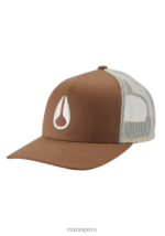 accesorios educacion fisica Nixon gorra de camionero con icono marrón/blanquecino 86XRT447