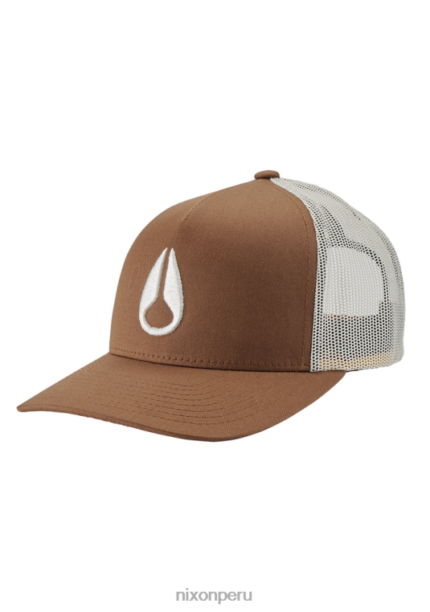 accesorios educacion fisica Nixon gorra de camionero con icono marrón/blanquecino 86XRT447