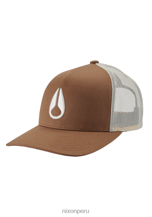 accesorios educacion fisica Nixon gorra de camionero con icono marrón/blanquecino 86XRT447 - Image 1