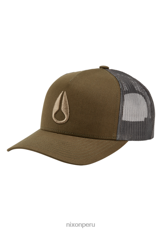 accesorios educacion fisica Nixon gorra de camionero con icono oliva oscuro 86XRT445 - Image 1
