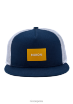accesorios educacion fisica Nixon gorra de camionero del equipo azul medianoche/amarillo oscuro 86XRT437 - Image 4