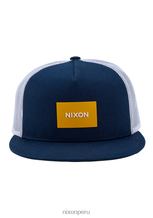 accesorios educacion fisica Nixon gorra de camionero del equipo azul medianoche/amarillo oscuro 86XRT437 - Image 4