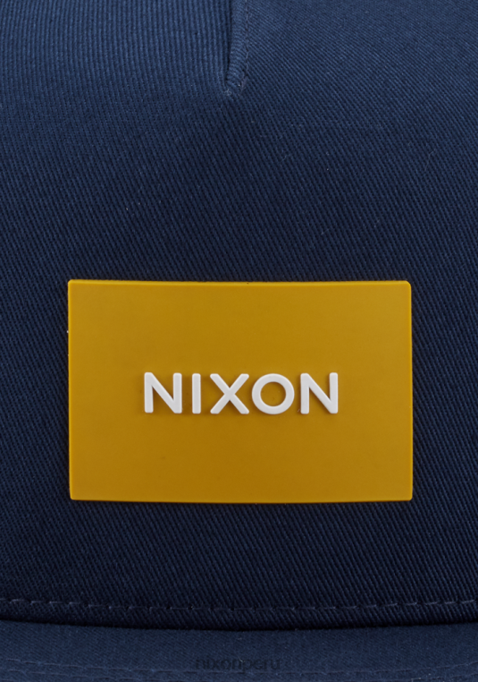 accesorios educacion fisica Nixon gorra de camionero del equipo azul medianoche/amarillo oscuro 86XRT437 - Image 5
