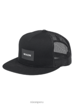 accesorios educacion fisica Nixon gorra de camionero del equipo negro 86XRT435