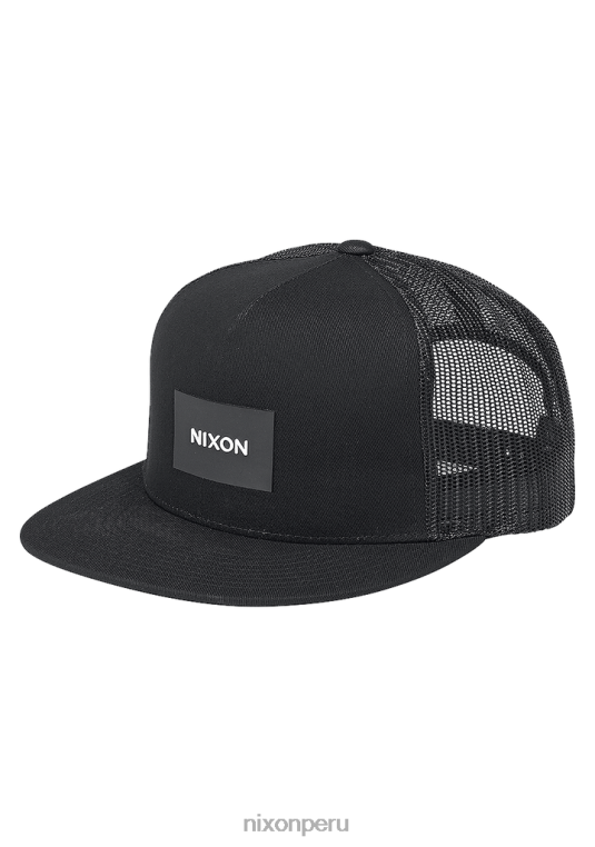 accesorios educacion fisica Nixon gorra de camionero del equipo negro 86XRT435 - Image 1