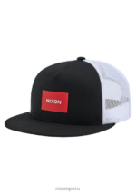 accesorios educacion fisica Nixon gorra de camionero del equipo negro/rojo/blanco 86XRT436