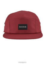 accesorios educacion fisica Nixon gorra mikey de 5 paneles borgoña 86XRT339 - Image 3