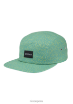 accesorios educacion fisica Nixon gorra mikey de 5 paneles garabato/verde 86XRT341
