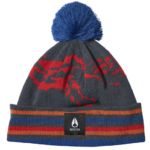 accesorios educacion fisica Nixon gorro con pompón y cresta azul marino/multicolor 86XRT379