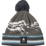accesorios educacion fisica Nixon gorro con pompón y cresta gris/multicolor 86XRT377