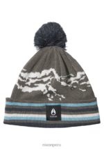 accesorios educacion fisica Nixon gorro con pompón y cresta gris/multicolor 86XRT377