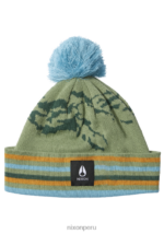 accesorios educacion fisica Nixon gorro con pompón y cresta jade/multicolor 86XRT378