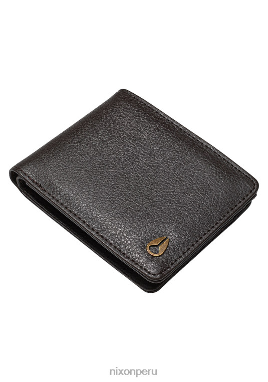 accesorios educacion fisica Nixon pase cartera de cuero vegano marrón 86XRT530 - Image 1
