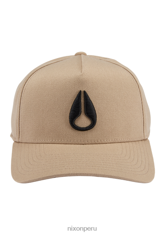 accesorios educacion fisica Nixon snapback atlético en el fondo caqui/negro 86XRT408 - Image 3