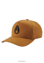 accesorios educacion fisica Nixon snapback atlético en el fondo marrón/negro 86XRT406