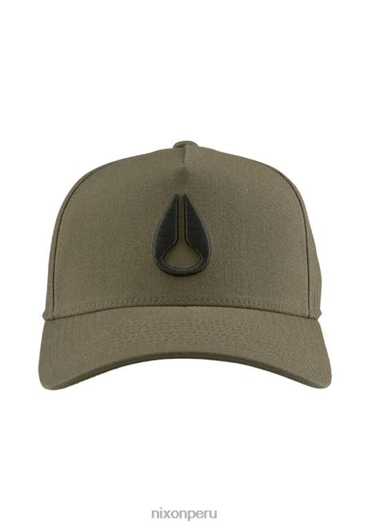 accesorios educacion fisica Nixon snapback atlético en el fondo oliva/negro 86XRT405 - Image 4
