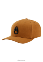 accesorios educacion fisica Nixon snapback en el fondo marrón/negro 86XRT424