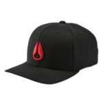 accesorios educacion fisica Nixon snapback en el fondo negro/rojo 86XRT426