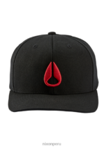 accesorios educacion fisica Nixon snapback en el fondo negro/rojo 86XRT426 - Image 3