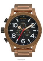mirar educacion fisica Nixon 51-30 crono bronce/negro 86XRT30