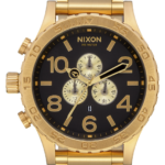 mirar educacion fisica Nixon 51-30 crono todo dorado/negro 86XRT24