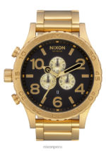 mirar educacion fisica Nixon 51-30 crono todo dorado/negro 86XRT24