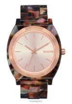 mirar educacion fisica Nixon acetato del contador del tiempo oro rosa/carey rosa 86XRT248
