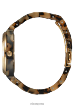 mirar educacion fisica Nixon acetato del contador del tiempo tortuga crema 86XRT246 - Image 2