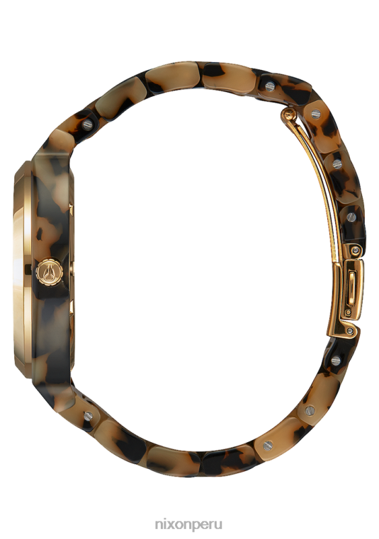 mirar educacion fisica Nixon acetato del contador del tiempo tortuga crema 86XRT246 - Image 2
