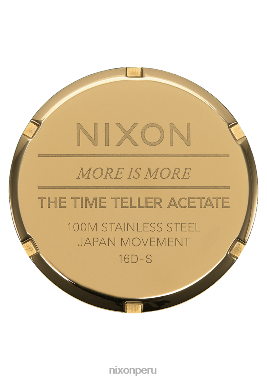 mirar educacion fisica Nixon acetato del contador del tiempo tortuga crema 86XRT246 - Image 4