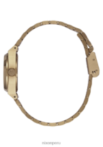 mirar educacion fisica Nixon cajero de poca monta oro claro/plata/blanco vintage 86XRT241 - Image 2