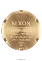 mirar educacion fisica Nixon cajero de poca monta oro claro/plata/blanco vintage 86XRT241 - Image 4