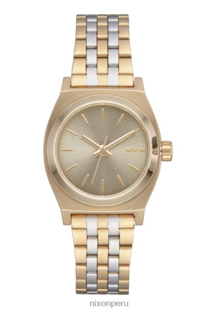 mirar educacion fisica Nixon cajero de poca monta oro claro/plata/blanco vintage 86XRT241