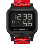 mirar educacion fisica Nixon calor negro/rojo 86XRT168