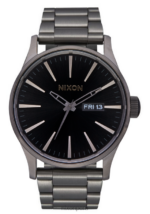 mirar educacion fisica Nixon centinela de acero inoxidable bronce/rayo de sol negro 86XRT10