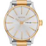 mirar educacion fisica Nixon centinela de acero inoxidable oro plateado 86XRT7