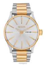 mirar educacion fisica Nixon centinela de acero inoxidable oro plateado 86XRT7